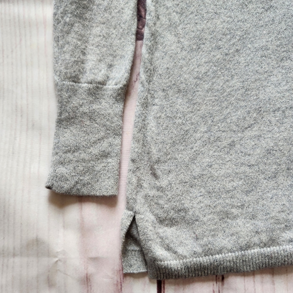 Talbots 100% Pure Cashmere Turtleneck Sweater Holiday Grey | Women's Size XS - Picture 3 of 9